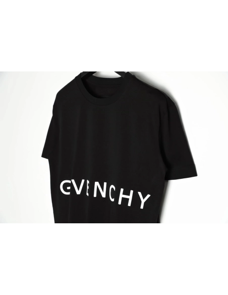 Givenchy 22SS four-square letter logo embroidery short-sleeved T-shirt,All order with free shipping Givenchy