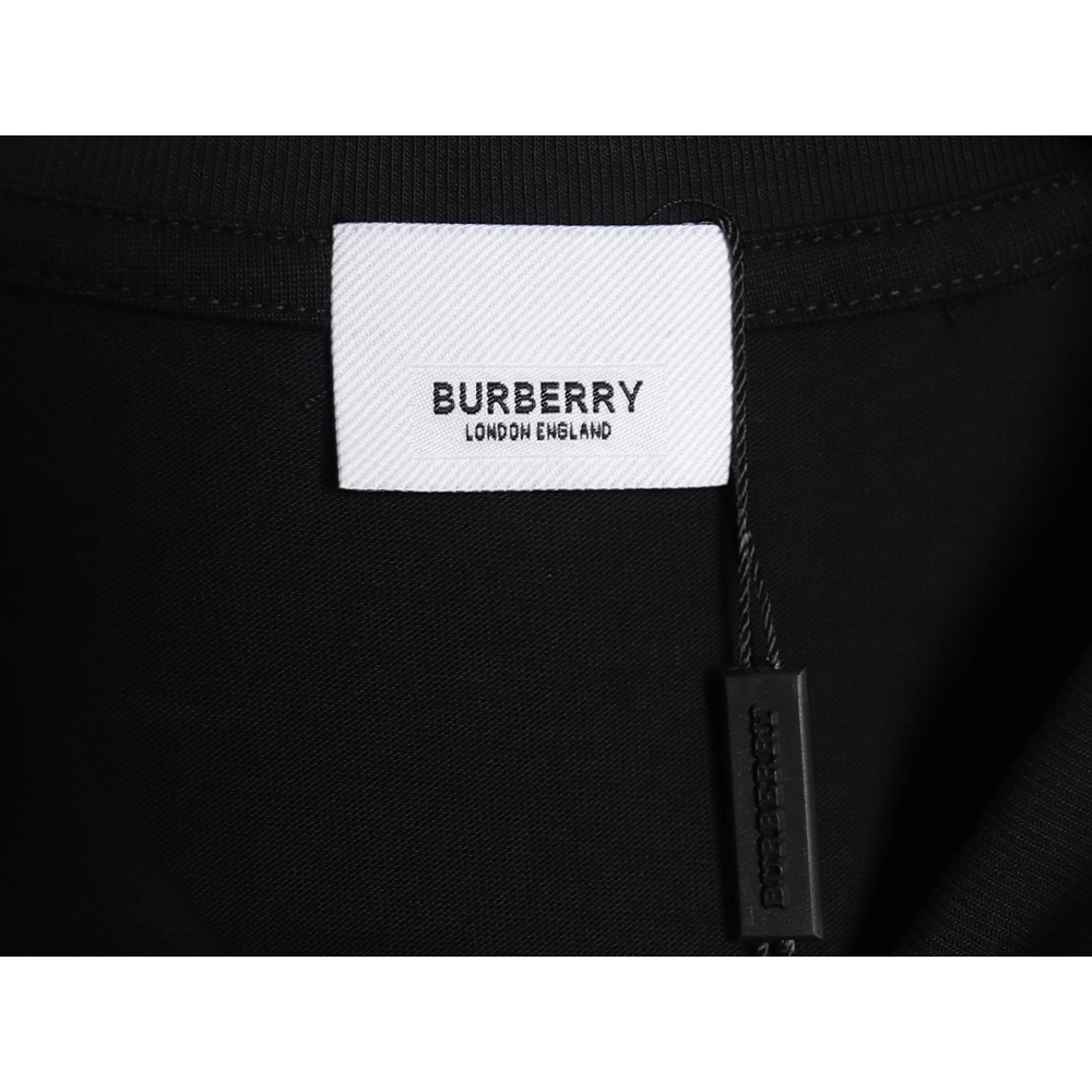 Burberry letter embroidered striped print horse logo T-shirt TSK1,All order with free shipping Burberry