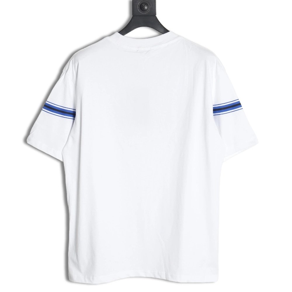 Burberry letter embroidered striped print horse logo T-shirt,All order with free shipping Burberry