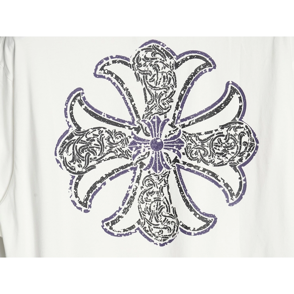 Chrome hearts Sanskrit cross short-sleeved T-shirt,All order with free shipping Chrome Hearts with free shipping