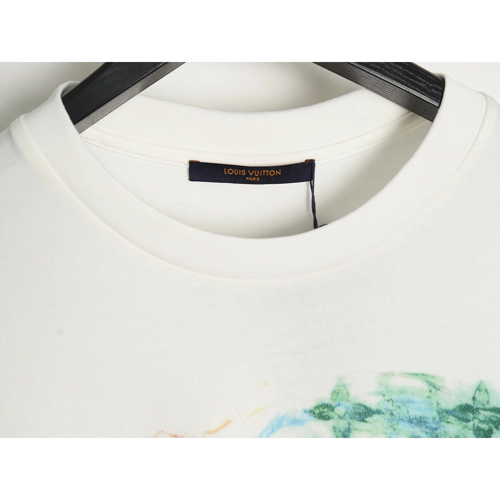 Reps Louis Vuitton pastel print short-sleeved T-shirt,All order with free shipping Reps Louis Vuitton