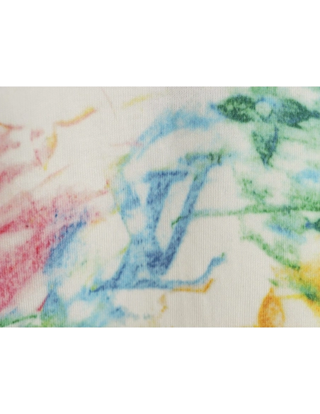 Reps Louis Vuitton pastel print short-sleeved T-shirt,All order with free shipping Reps Louis Vuitton