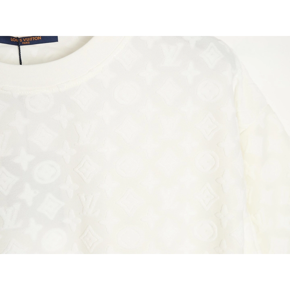 Reps Louis Vuitton 24ss full print monogram embossed T-shirt,All order with free shipping Reps Louis Vuitton