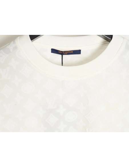 Reps Louis Vuitton 24ss full print monogram embossed T-shirt,All order with free shipping Reps Louis Vuitton