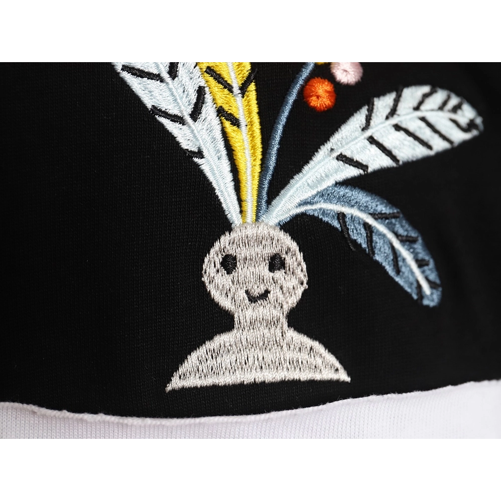 Loewe SunaFujita 24ss Mandrake embroidered pocket short-sleeved T-shirt TSK1,All order with free shipping Loewe