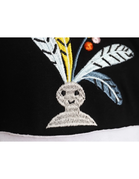 Loewe SunaFujita 24ss Mandrake embroidered pocket short-sleeved T-shirt TSK1,All order with free shipping Loewe