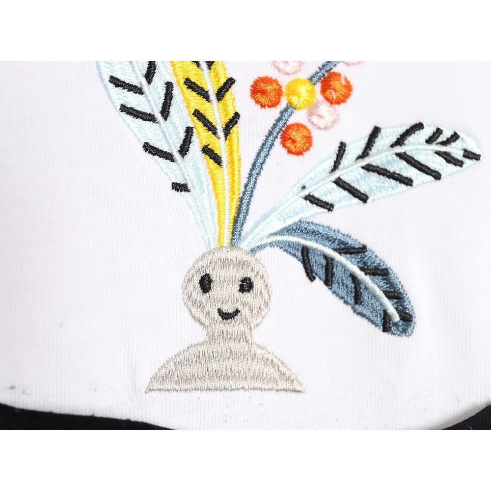 Loewe SunaFujita 24ss Mandrake embroidered pocket short-sleeved T-shirt,All order with free shipping Loewe