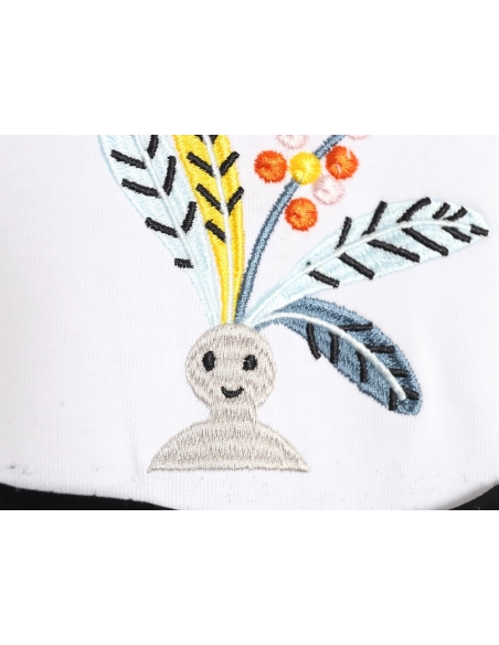 Loewe SunaFujita 24ss Mandrake embroidered pocket short-sleeved T-shirt,All order with free shipping Loewe