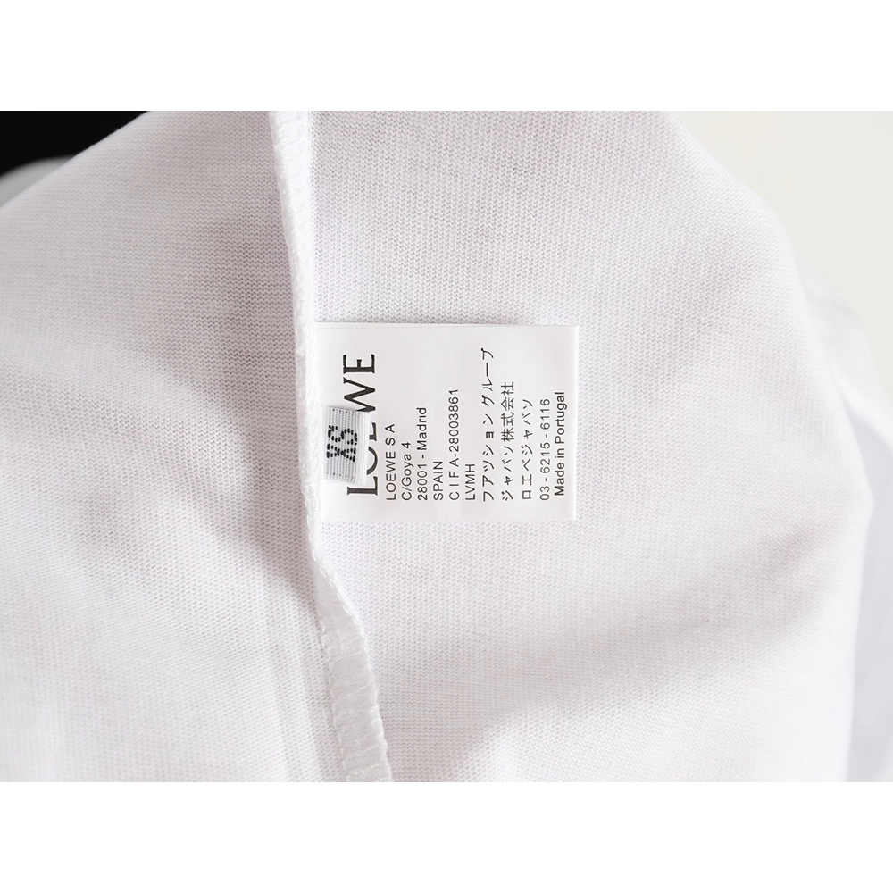 Loewe SunaFujita 24ss Mandrake embroidered pocket short-sleeved T-shirt,All order with free shipping Loewe