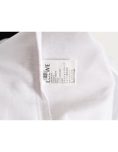 Loewe SunaFujita 24ss Mandrake embroidered pocket short-sleeved T-shirt,All order with free shipping Loewe