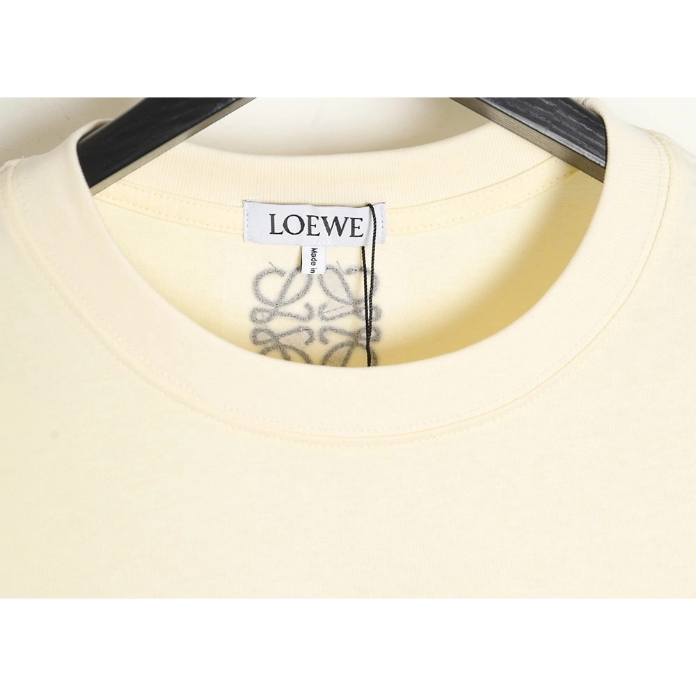 Loewe Penguin Logo Embroidered Short Sleeve T-Shirt,All order with free shipping Loewe