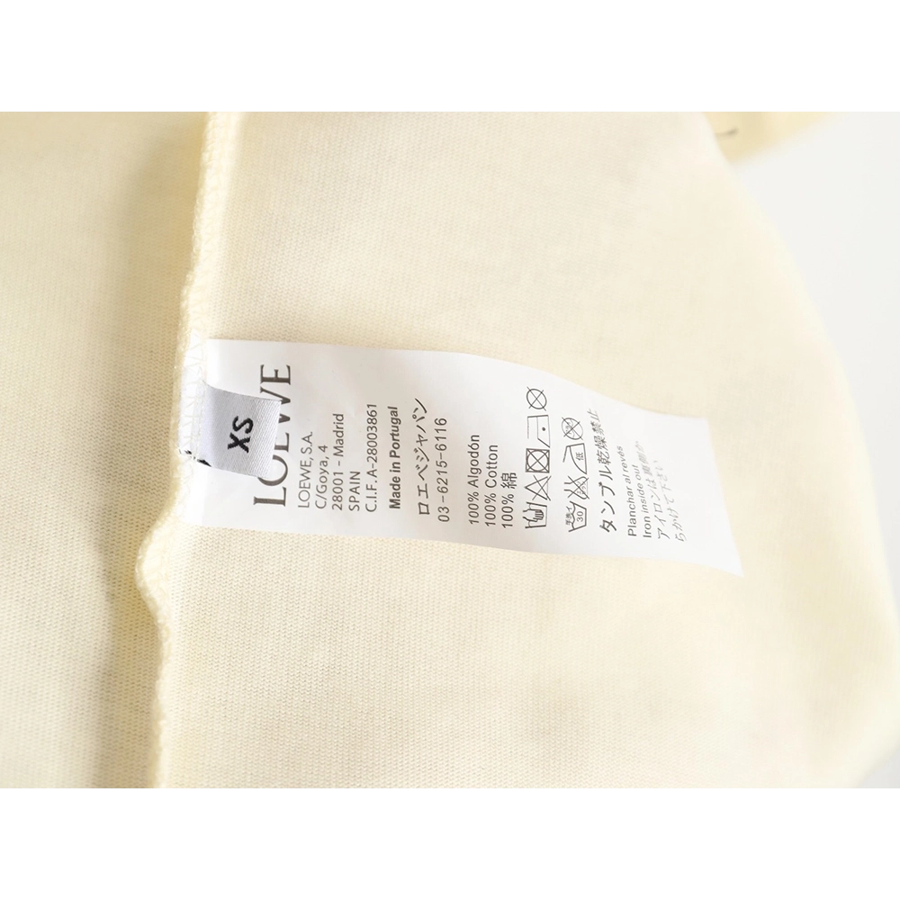 Loewe Penguin Logo Embroidered Short Sleeve T-Shirt,All order with free shipping Loewe