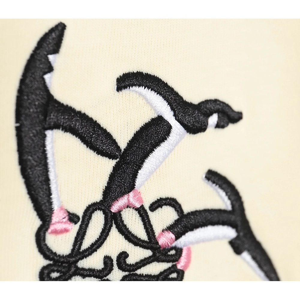 Loewe Penguin Logo Embroidered Short Sleeve T-Shirt,All order with free shipping Loewe