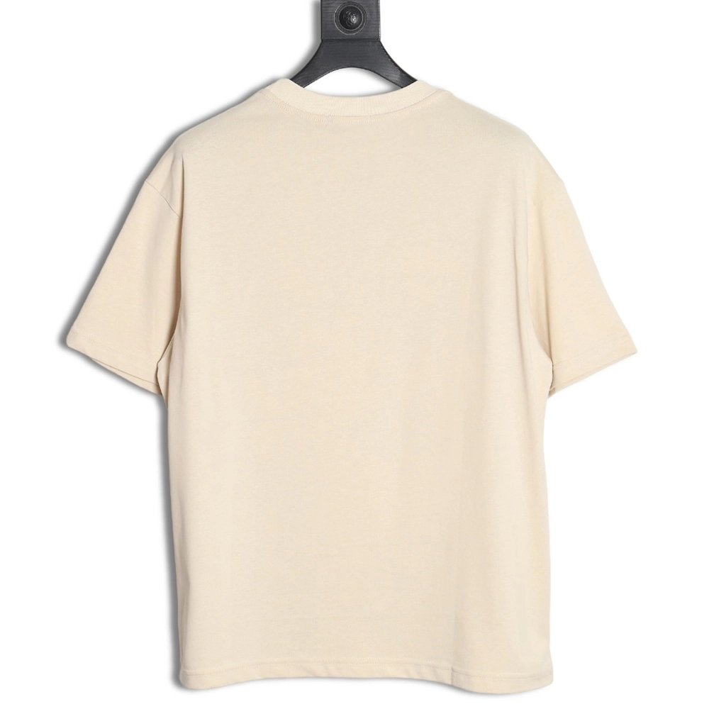 Loewe Silver Embroidered Short Sleeve T-Shirt,All order with free shipping Loewe