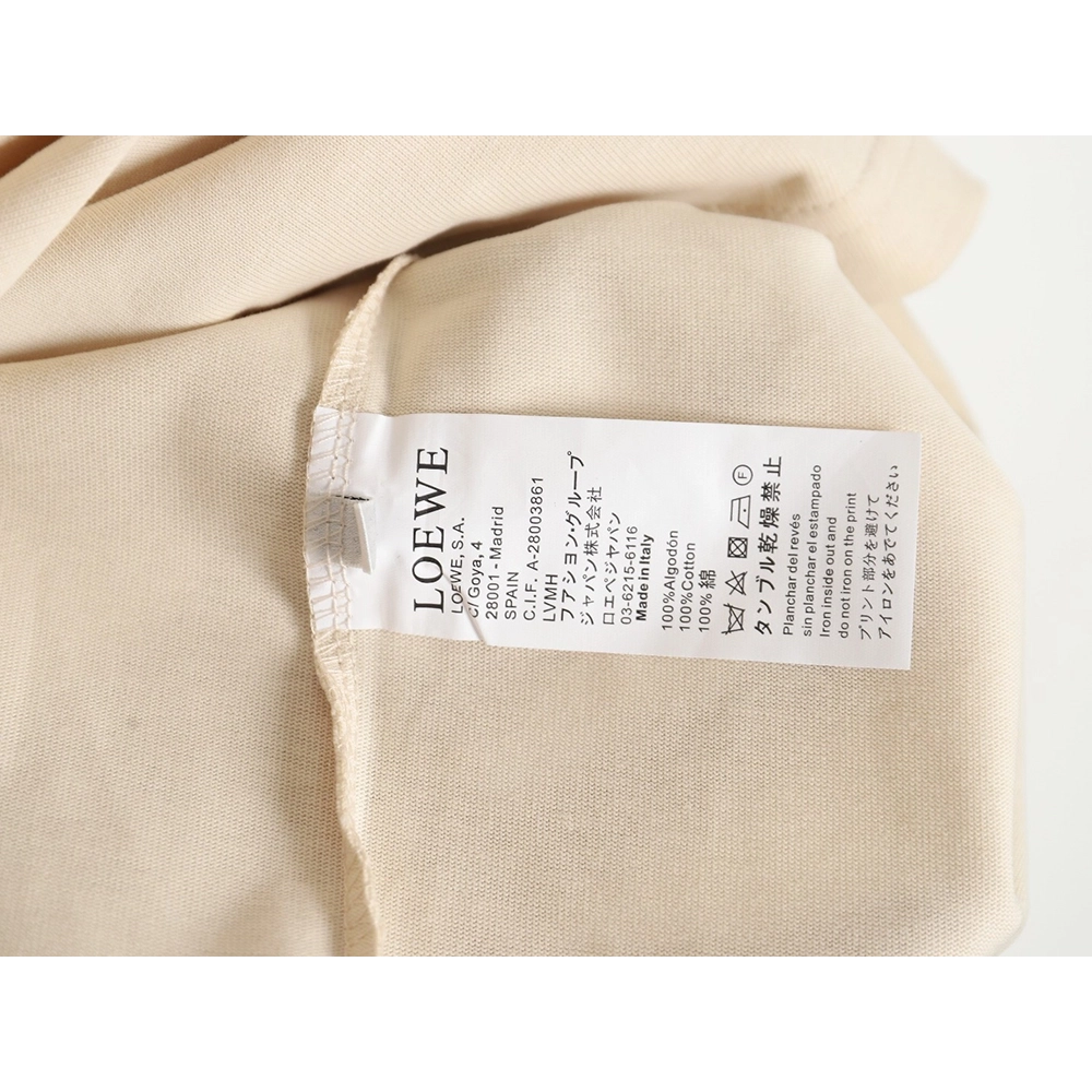 Loewe Silver Embroidered Short Sleeve T-Shirt,All order with free shipping Loewe