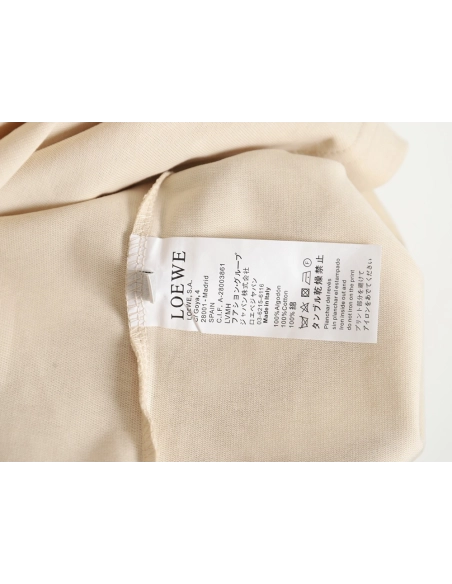 Loewe Silver Embroidered Short Sleeve T-Shirt,All order with free shipping Loewe