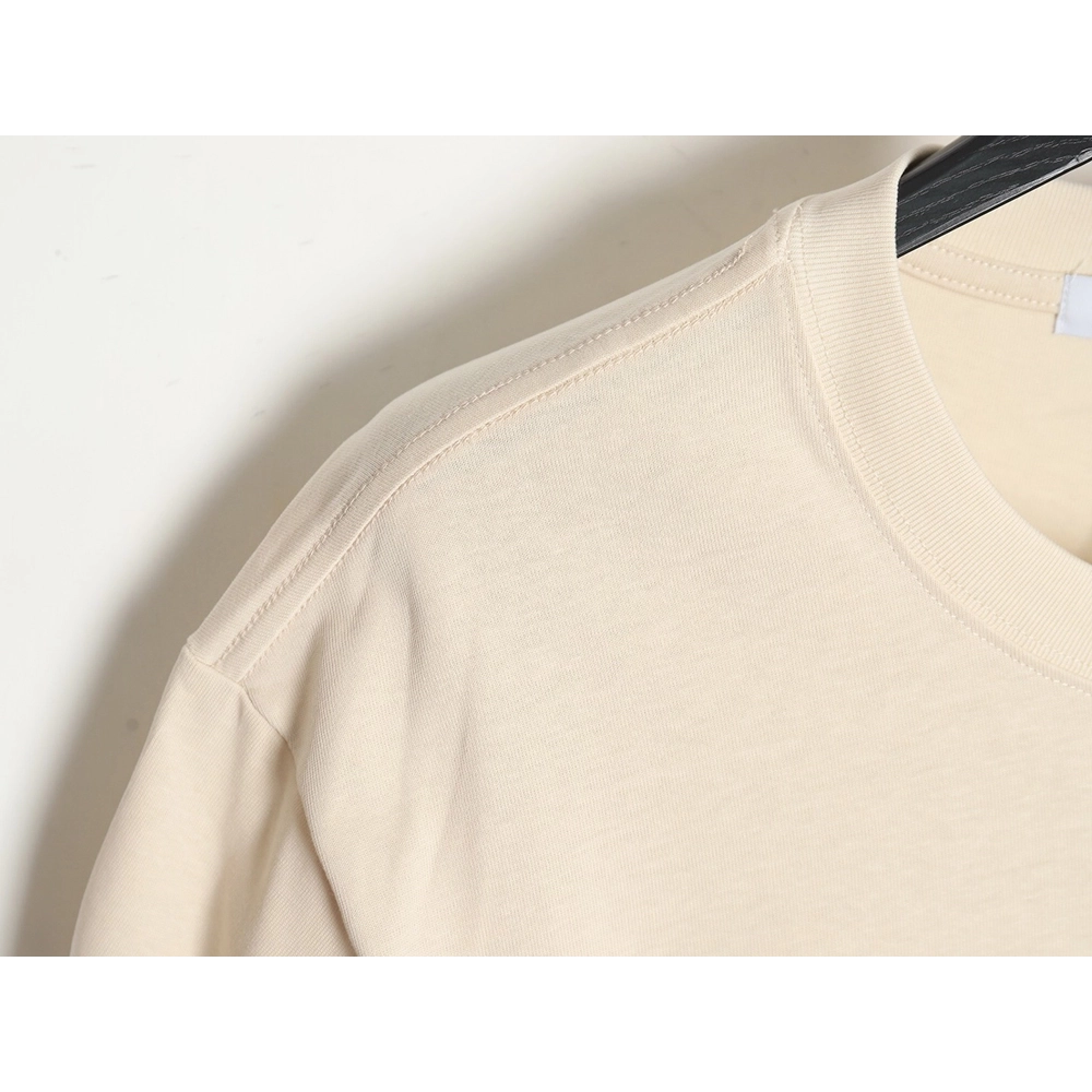 Loewe Silver Embroidered Short Sleeve T-Shirt,All order with free shipping Loewe