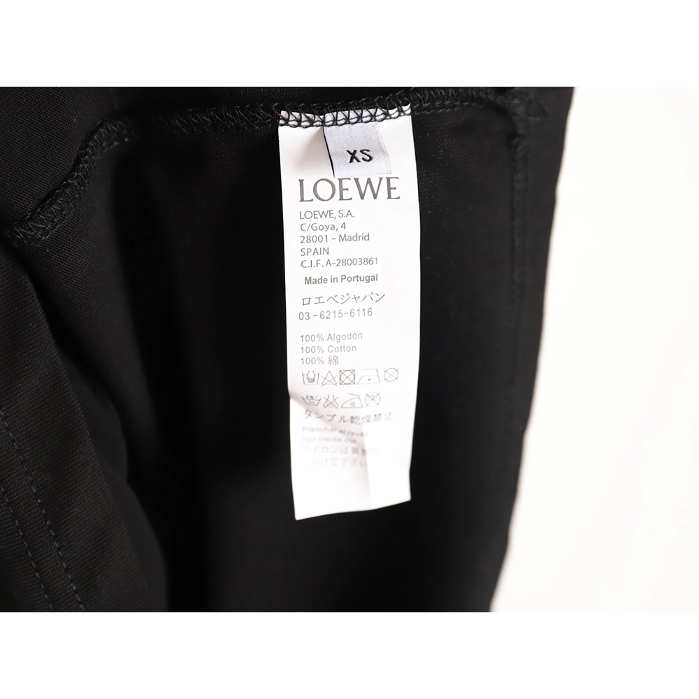 Loewe Anagram Half Hand-Painted Embroidered Short Sleeve T-Shirt TSK1,All order with free shipping Loewe