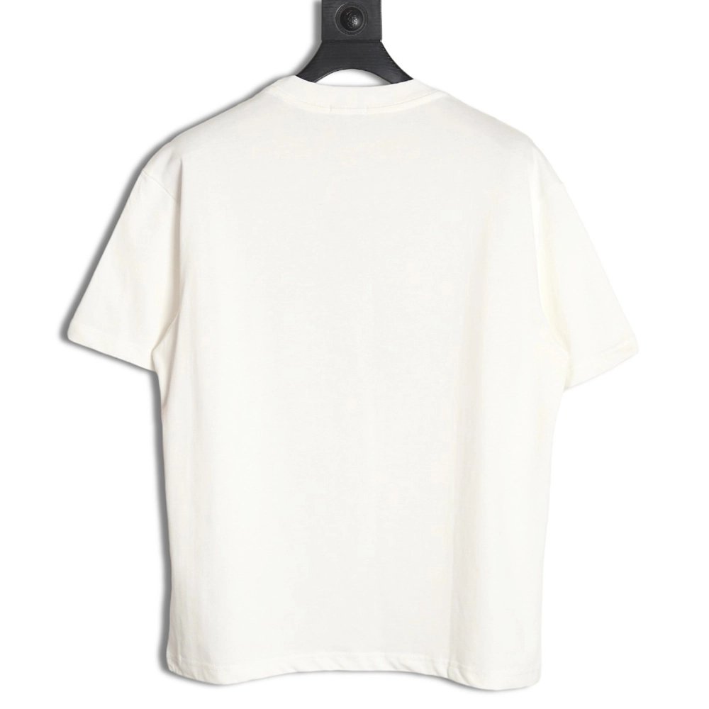 Loewe Anagram Half Hand-Painted Embroidered Short Sleeve T-Shirt,All order with free shipping Loewe