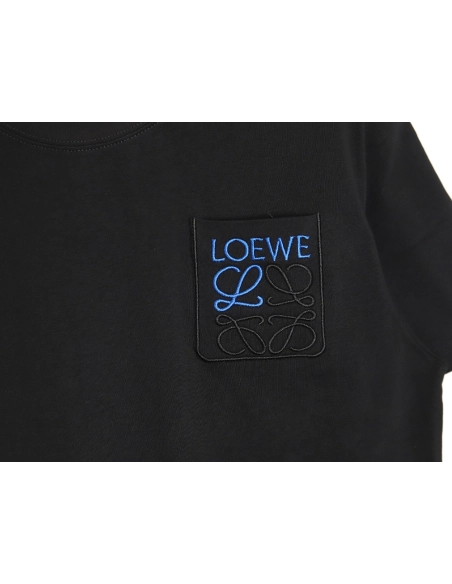 Loewe Pocket 3D Embroidered T-shirt TSK1,All order with free shipping Loewe