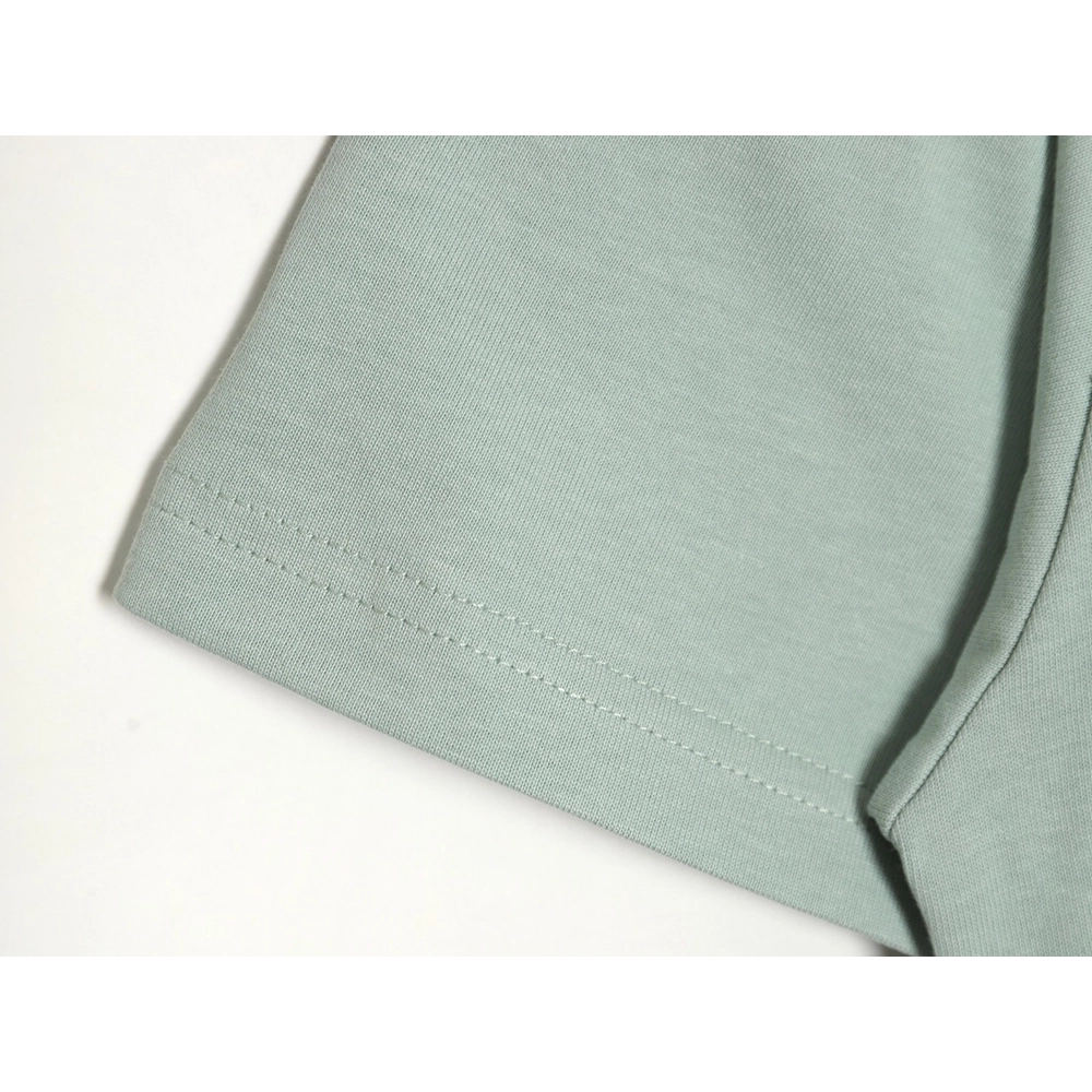 Loewe solid color embroidered large logo T-shirt TSK1,All order with free shipping Loewe