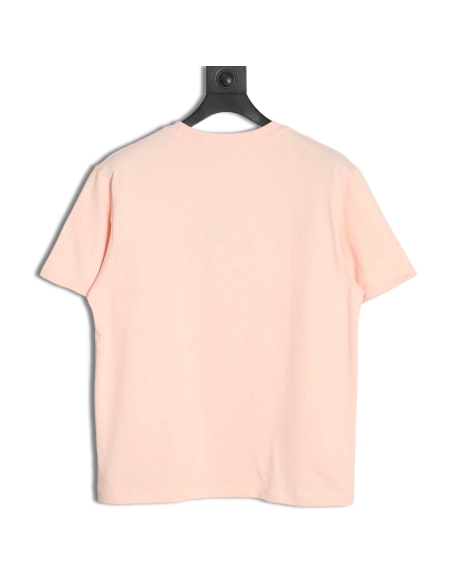 Loewe solid color embroidered large logo T-shirt,All order with free shipping Loewe