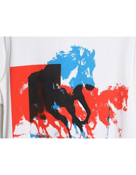 Givenchy 24SS horse print short-sleeved T-shirt,All order with free shipping Givenchy