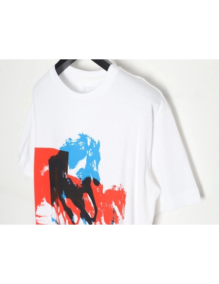 Givenchy 24SS horse print short-sleeved T-shirt,All order with free shipping Givenchy