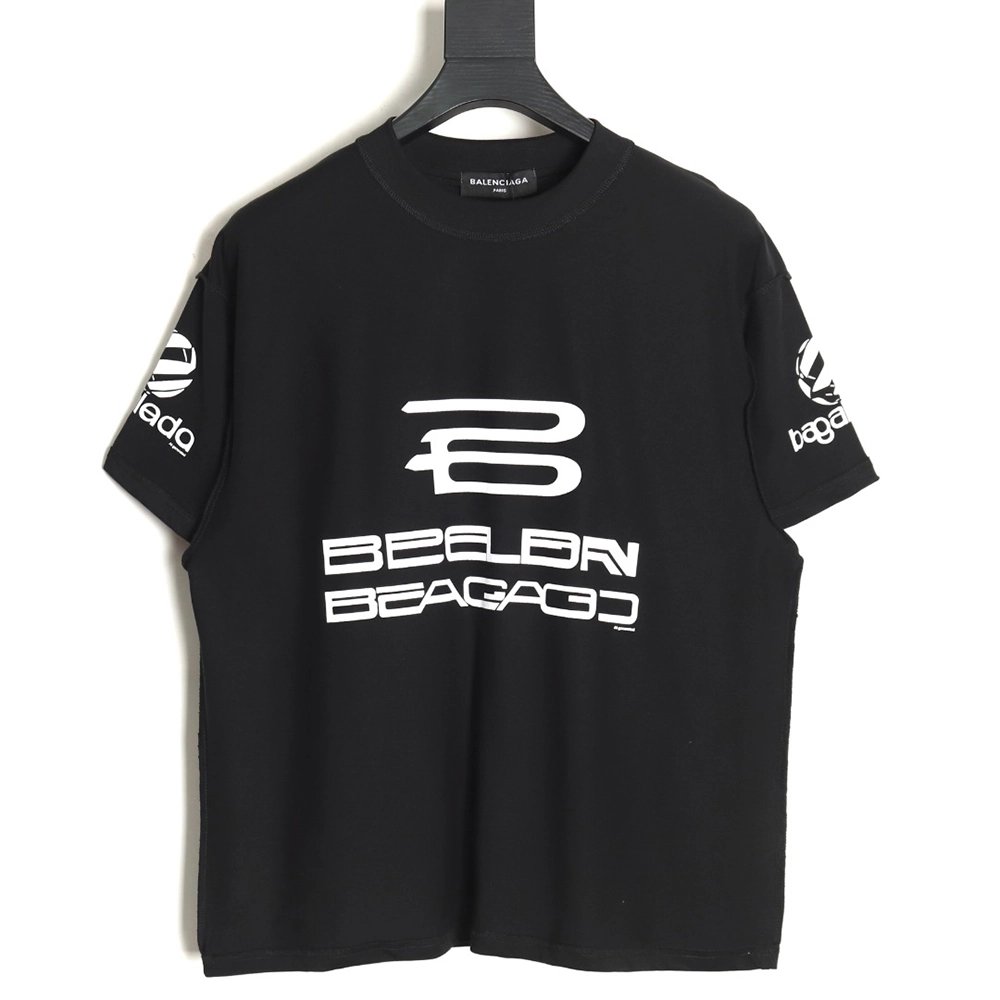 Balenciaga 24SS logo reverse washed distressed short-sleeved T-shirt TSK1,All order with free shipping Balenciaga
