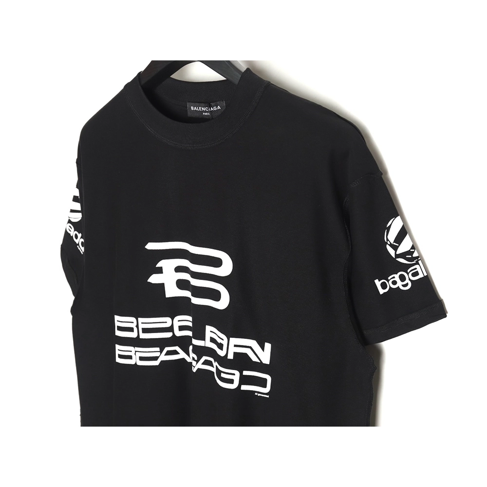 Balenciaga 24SS logo reverse washed distressed short-sleeved T-shirt TSK1,All order with free shipping Balenciaga