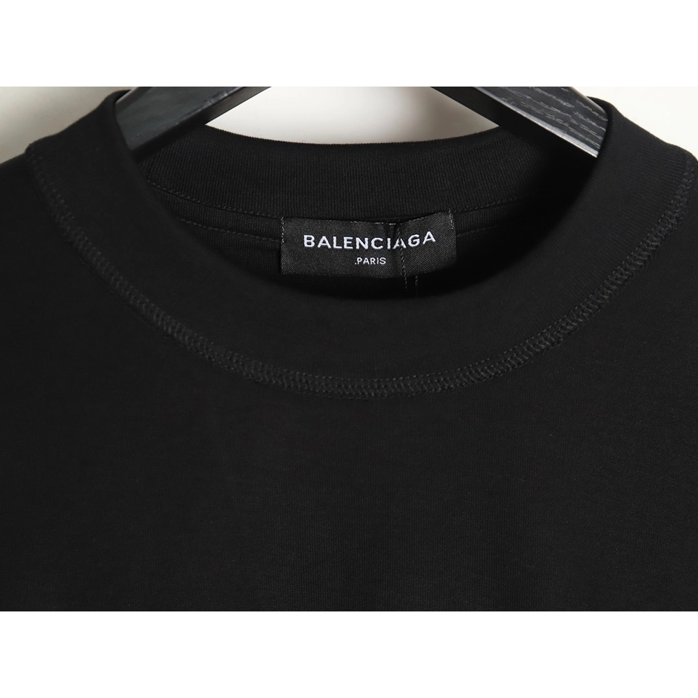 Balenciaga 24SS logo reverse washed distressed short-sleeved T-shirt TSK1,All order with free shipping Balenciaga
