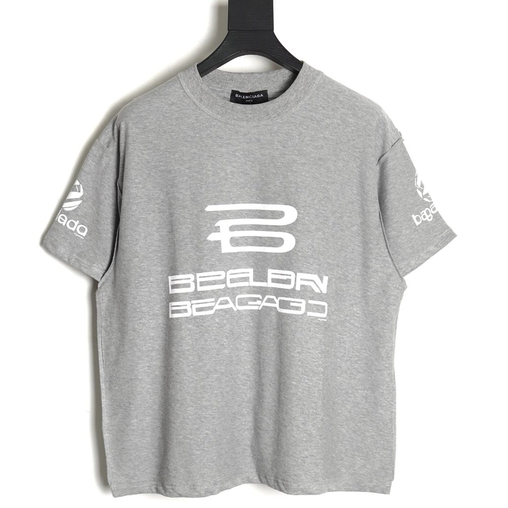 Balenciaga 24SS logo reverse washed distressed short-sleeved T-shirt,All order with free shipping Balenciaga