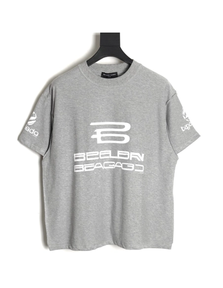 Balenciaga 24SS logo reverse washed distressed short-sleeved T-shirt,All order with free shipping Balenciaga