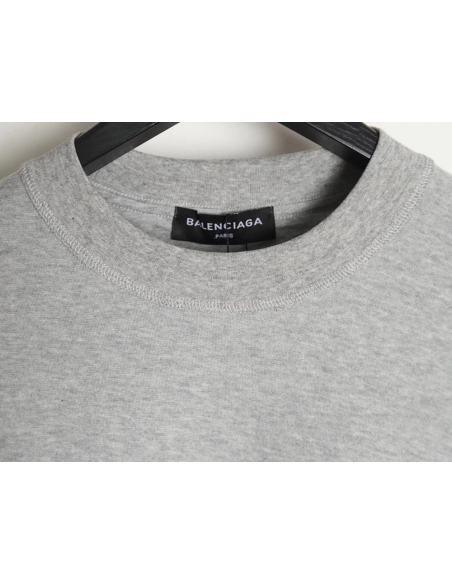 Balenciaga 24SS logo reverse washed distressed short-sleeved T-shirt,All order with free shipping Balenciaga