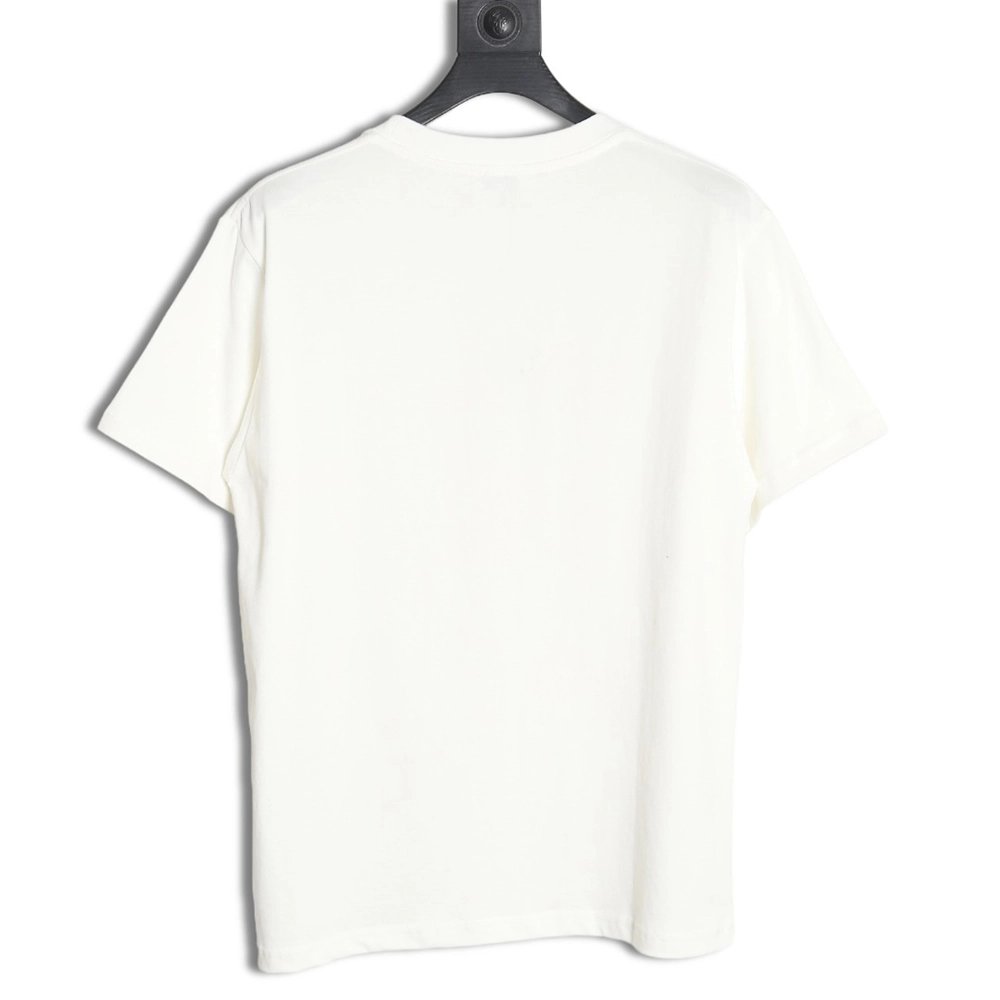 Loewe 24SS misplaced letter embroidered logo short-sleeved T-shirt,All order with free shipping Loewe