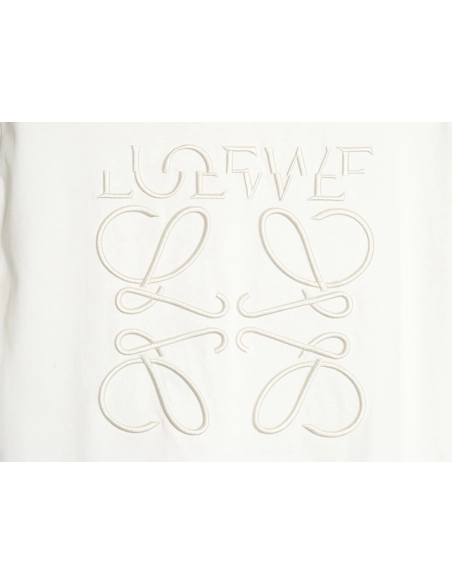 Loewe 24SS misplaced letter embroidered logo short-sleeved T-shirt,All order with free shipping Loewe