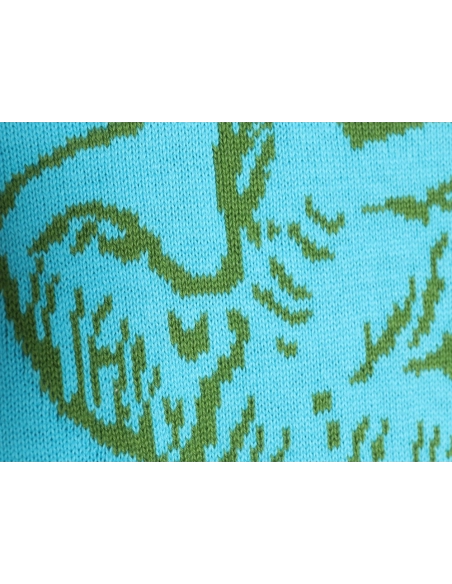 Reps Louis Vuitton 24SS Fox Terrier jacquard knitted short-sleeved T-shirt,All order with free shipping Reps Louis Vuitton