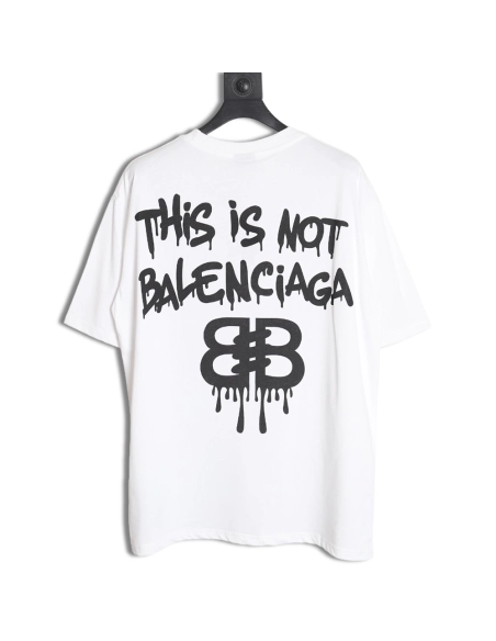 Balenciaga Chest Graffiti LOGO Short Sleeve T-Shirt TSK1,All order with free shipping Balenciaga