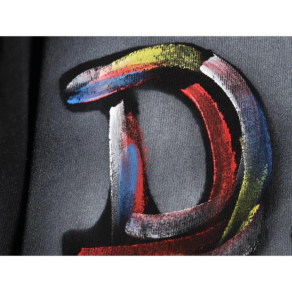 Dior new hand-painted letter short-sleeved T-shirt TSK2,All order with free shipping Dior