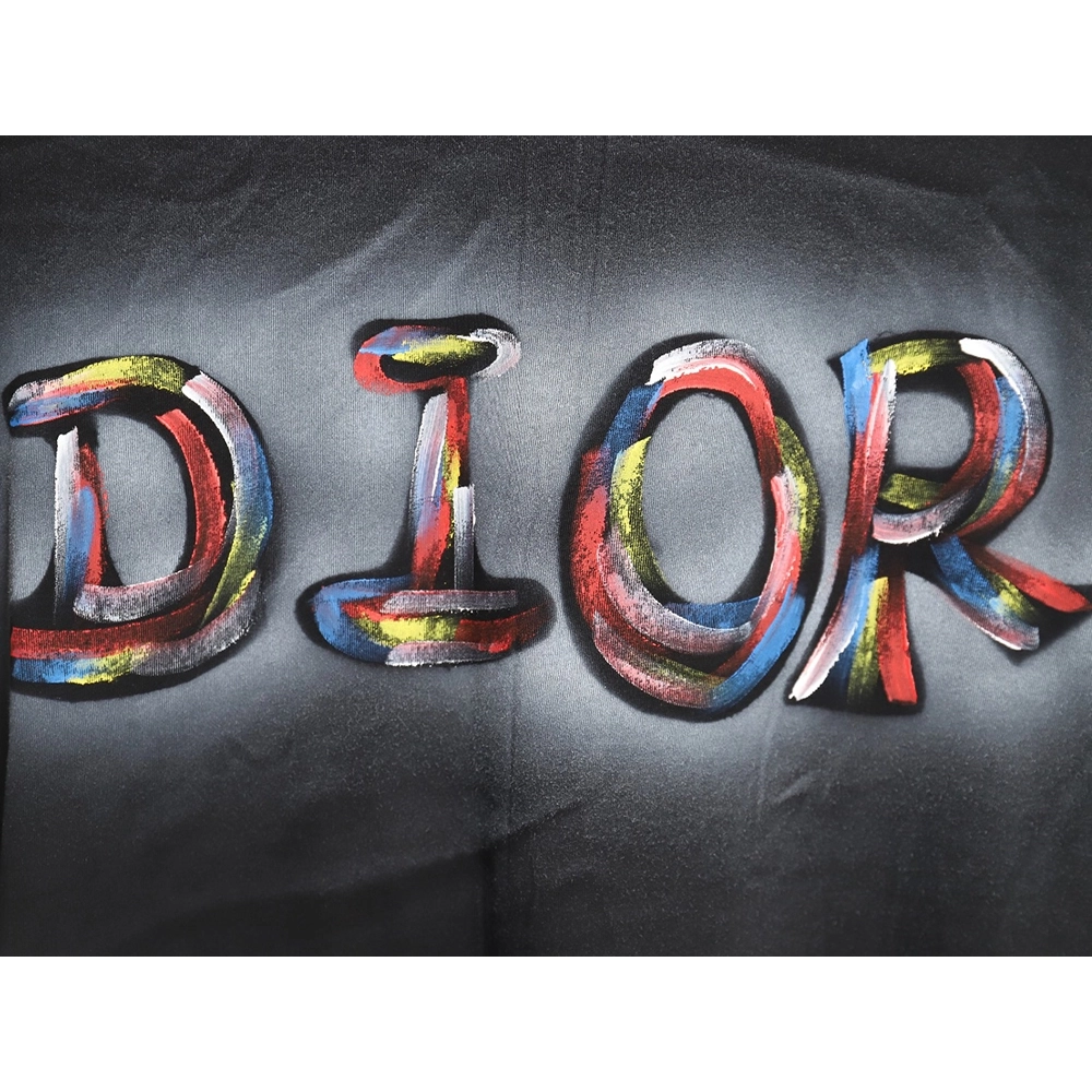 Dior new hand-painted letter short-sleeved T-shirt TSK2,All order with free shipping Dior