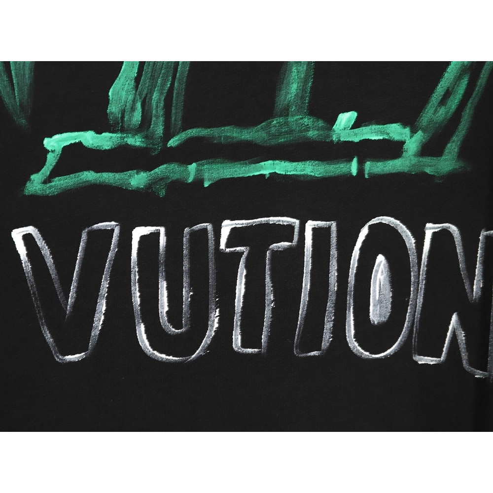 Reps Louis Vuitton Graffiti Flower Series Short Sleeve T-shirt_TSK1,All order with free shipping Reps Louis Vuitton