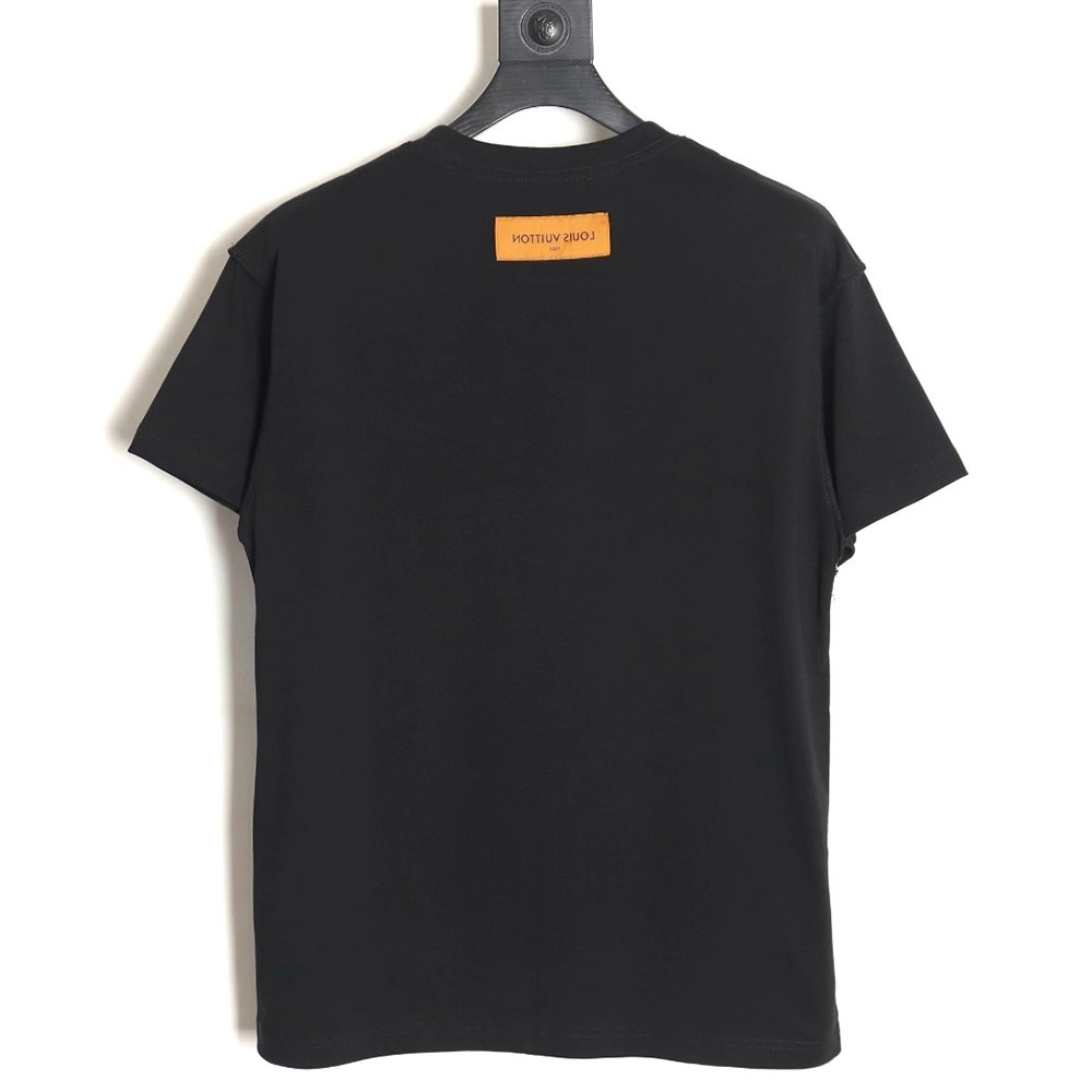 Reps Louis Vuitton Watercolor Graffiti Short Sleeve T-Shirt_TSK1,All order with free shipping Reps Louis Vuitton