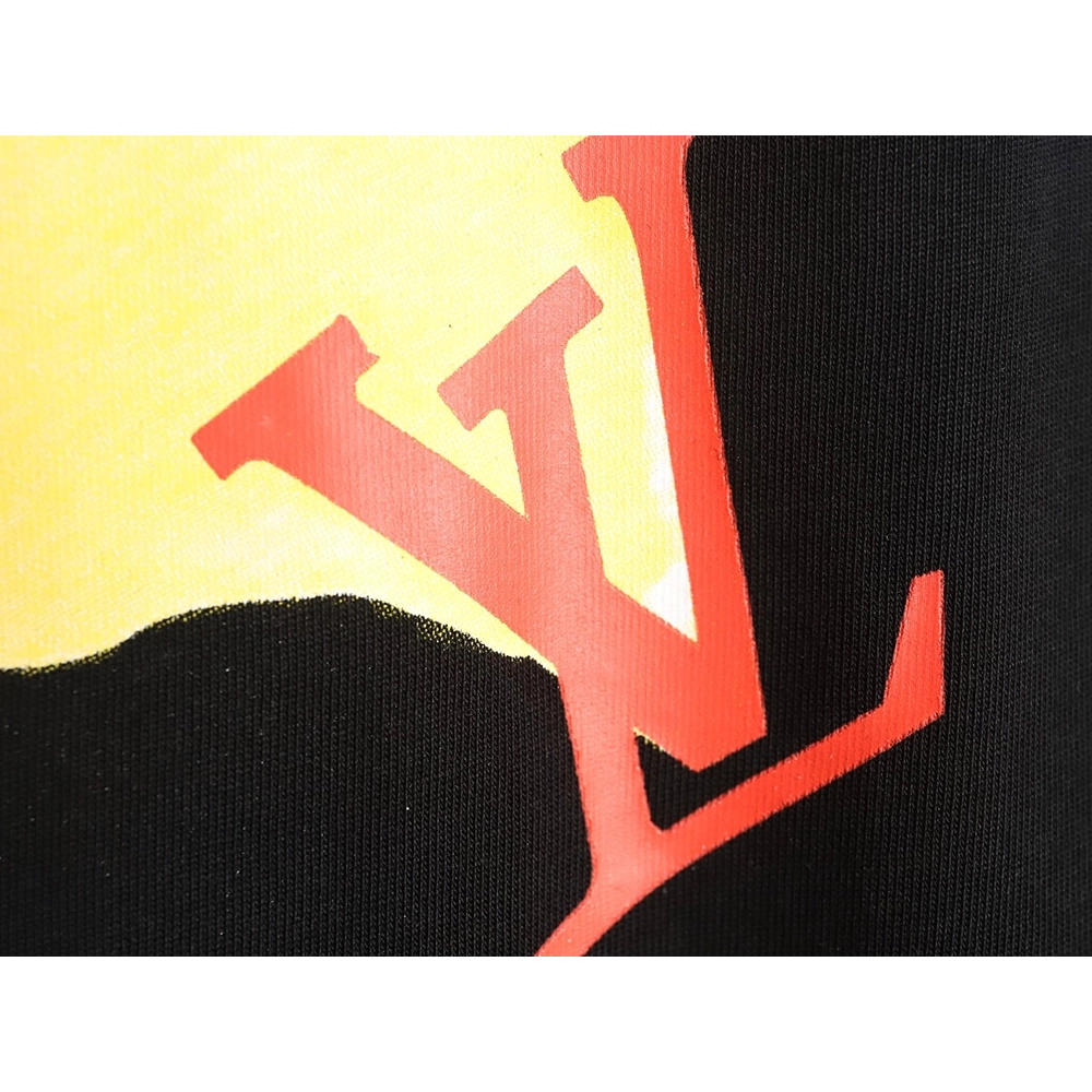 Reps Louis Vuitton Watercolor Graffiti Short Sleeve T-Shirt_TSK1,All order with free shipping Reps Louis Vuitton