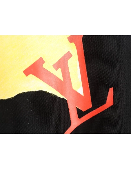 Reps Louis Vuitton Watercolor Graffiti Short Sleeve T-Shirt_TSK1,All order with free shipping Reps Louis Vuitton