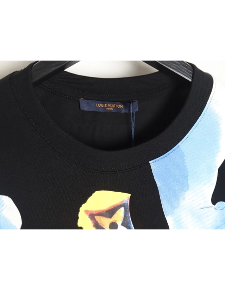 Reps Louis Vuitton Watercolor Graffiti Short Sleeve T-Shirt_TSK1,All order with free shipping Reps Louis Vuitton