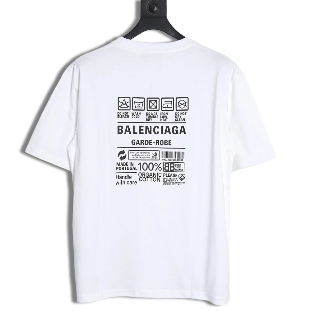 Balenciaga 23ss environmental logo short-sleeved T-shirt,All order with free shipping Balenciaga