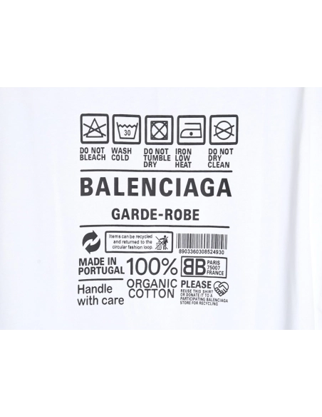 Balenciaga 23ss environmental logo short-sleeved T-shirt,All order with free shipping Balenciaga