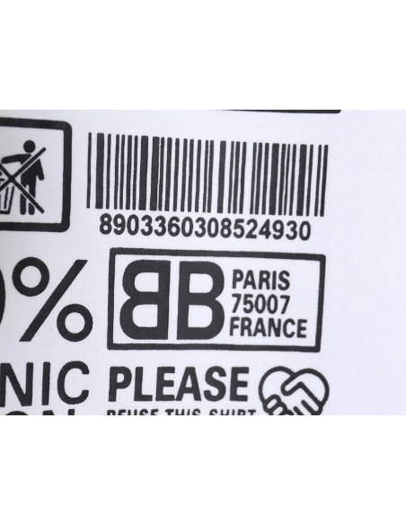 Balenciaga 23ss environmental logo short-sleeved T-shirt,All order with free shipping Balenciaga