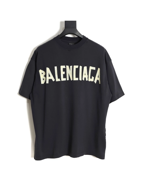Balenciaga 23SS masking tape short-sleeved T-shirt,All order with free shipping Balenciaga