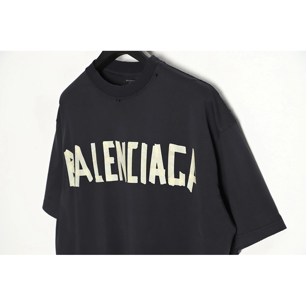 Balenciaga 23SS masking tape short-sleeved T-shirt,All order with free shipping Balenciaga